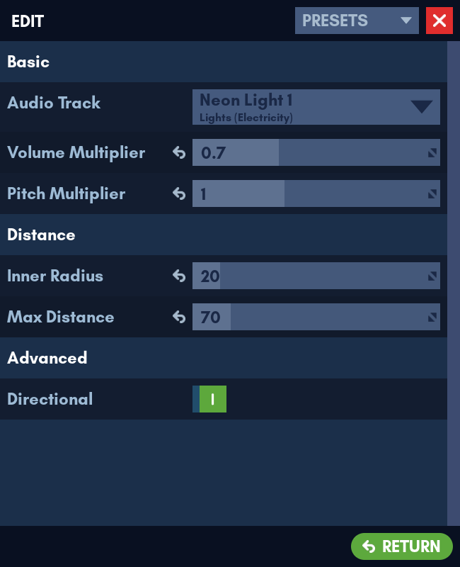 Edit Menu